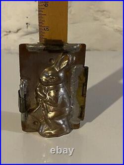 Vintage Easter Duck Girl Bunny Rabbit Jazz Saxophone Band Antique Chocolate Mold