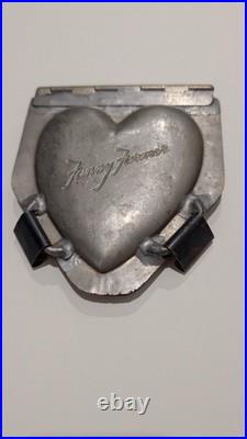 Vintage Fanny Farmer Metal Heart Shaped Chocolate Mold