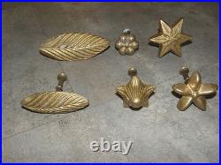 Vintage French Mold mould Chocolate flower Cookie Biscuit Sugarcraft old bronz