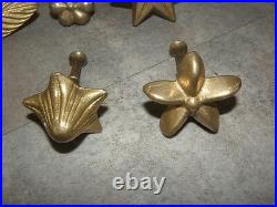 Vintage French Mold mould Chocolate flower Cookie Biscuit Sugarcraft old bronz