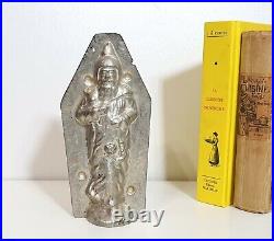 Vintage French chocolate mold Santa Clause with toys Tin mould Christmas