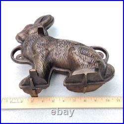 Vintage GRISWOLD Cast Iron Bunny Cake, Butter, Chocolate Mold 2 Pieces 862 & 863