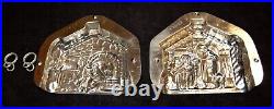 Vintage Hansel & Gretel Metal Chocolate Mold 15374 Halloween Witch Antique #