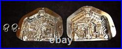 Vintage Hansel & Gretel Metal Chocolate Mold 15374 Halloween Witch Antique #