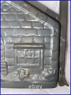 Vintage Hansel and Gretel Chocolate Mold, Witch Gingerbread House Antique #abk