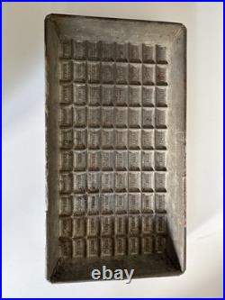 Vintage Hershey's Chocolate Bar Candy Mold 18 x 9 Metal Antique 80 pcs