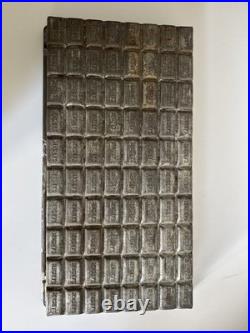 Vintage Hershey's Chocolate Bar Candy Mold 18 x 9 Metal Antique 80 pcs