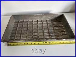 Vintage Hershey's Chocolate Bar Candy Mold 18 x 9 Metal Antique 80 pcs