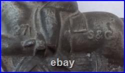 Vintage Hinged Metal Horse & Jockey Mold Ice Cream Chocolate S & Co #271 Vintage Hinged Metal Horse & Jockey Mold Ice Cream Chocolate S & Co #271