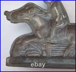 Vintage Hinged Metal Horse & Jockey Mold Ice Cream Chocolate S & Co #271 Vintage Hinged Metal Horse & Jockey Mold Ice Cream Chocolate S & Co #271