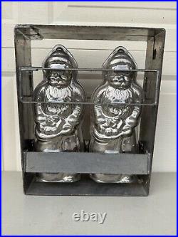 Vintage Hornlein Santa Claus Chocolate Candy Mold Hinged Large RARE Germany