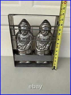 Vintage Hornlein Santa Claus Chocolate Candy Mold Hinged Large RARE Germany