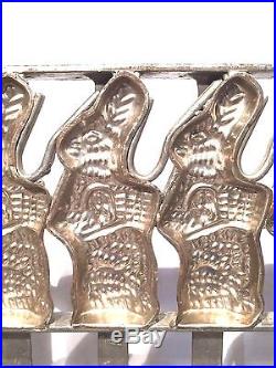 Vintage Industrial Professional 8 Bunny Rabbit Figure Chocolate Mold Easter