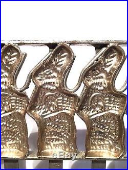Vintage Industrial Professional 8 Bunny Rabbit Figure Chocolate Mold Easter