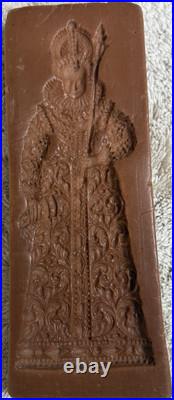 Vintage Large 11 Gingerbread Cookie Mold Speculaas Springerle Queen Plank Art Vintage Large 11 Gingerbread Cookie Mold Speculaas Springerle Queen Plank Art
