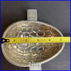 Vintage LeTang France Textured Egg Chocolate Molds Nickel Small Med Lg Set of 4