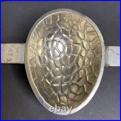 Vintage LeTang France Textured Egg Chocolate Molds Nickel Small Med Lg Set of 4