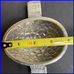 Vintage LeTang France Textured Egg Chocolate Molds Nickel Small Med Lg Set of 4