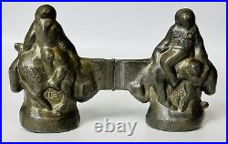 Vintage Pewter Ice Cream Mold E & Co NY #1188 Cowboy Will Rogers Eppelsheimer