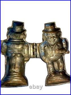 Vintage Pewter Palmer Cox Brownie Ice Cream / Chocolate mold Folk Art