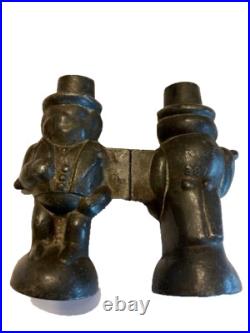 Vintage Pewter Palmer Cox Brownie Ice Cream / Chocolate mold Folk Art