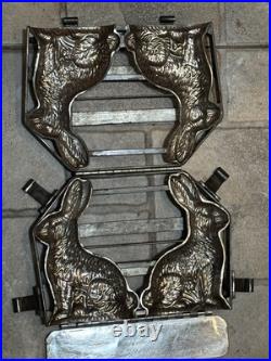 Vintage Standing Bunny/Rabbit Chocolate Mold Hinged Easter