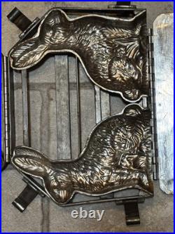 Vintage Standing Bunny/Rabbit Chocolate Mold Hinged Easter