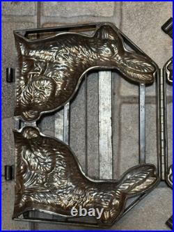 Vintage Standing Bunny/Rabbit Chocolate Mold Hinged Easter