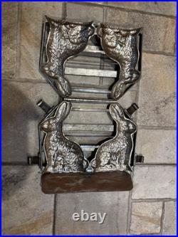 Vintage Standing Bunny/Rabbit Chocolate Mold Hinged Easter