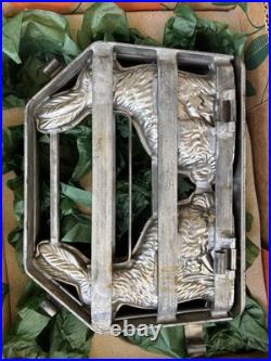 Vintage Standing Bunny/Rabbit Chocolate Mold Hinged Easter
