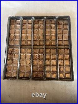 Vintage Steel chocolate bar mold heavy duty collectible