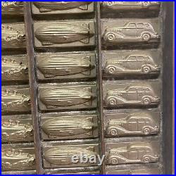 Vintage Streamlined Art Deco Chocolate Mold Zeppelin Train Boat Car Germany