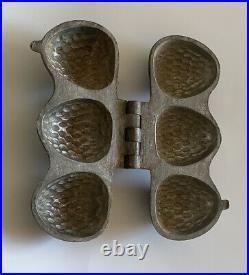 Vintage Three Strawberry Butter Chocolate Antique Metal Mold 106