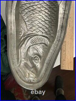 Vintage Tin French Fish Chocolate Jelly Aspic Mold