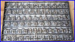 Vintage Vormenfabriek Tilburg Holland 8 Animals Chocolate Mold #65, 17x 11