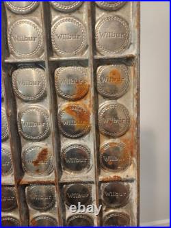 Vintage Wilbur Chocolate Candy Medallion Mold Metal Pan Tray Lancaster PA Cup