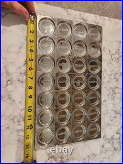 Vintage Wilbur Chocolate Candy Medallion Mold Metal Pan Tray Lancaster PA Cup