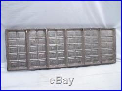 Vintage Wilbur Suchard Chocolate Candy 6-Bar Mold Confectioners Tool Tray Pan A