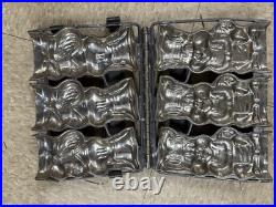 Vintage antique triple bunny candy mold Rare Great Condition Three Bunnies