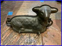 Vintage cast iron lamb chocolate mold