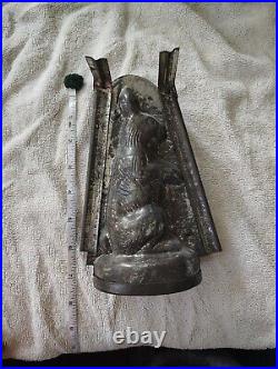 Vintage metal easter bunny chocolate mold