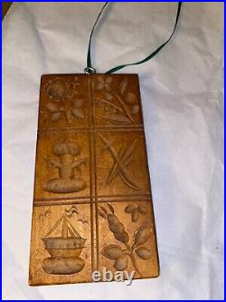 WOODEN GERMAN Springerle Speculaas Butter Cookie Stamp Press Mold 6 PRINT PRESS