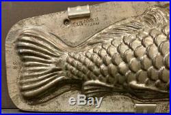 Whimsical fish Chocolate Mold, Signed