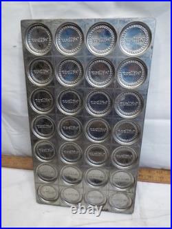 Wilbur Chocolate Candy Medallion Mold Metal Pan Tray Lancaster PA Cup Mould Wilbur Chocolate Candy Medallion Mold Metal Pan Tray Lancaster PA Cup Mould