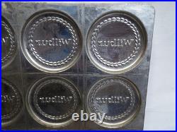 Wilbur Chocolate Candy Medallion Mold Metal Pan Tray Lancaster PA Cup Mould Wilbur Chocolate Candy Medallion Mold Metal Pan Tray Lancaster PA Cup Mould