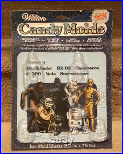 Wilton- Vintage (1981)- STAR WARS Candy Molds (2 Molds) New On Card