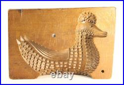 = ea. 19th C. Wooden Mold for Chocolate, Marzipan or Speculaas Cookies w. Duck = ea. 19th C. Wooden Mold for Chocolate, Marzipan or Speculaas Cookies w. Duck